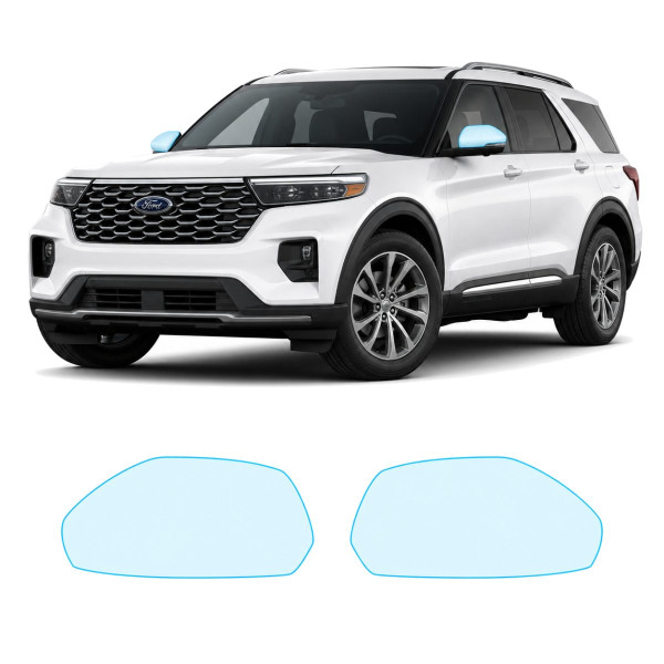Антигравийная защитная бронепленка по лекалам для Ford Explorer (US) VI 2020-2023 - зеркала