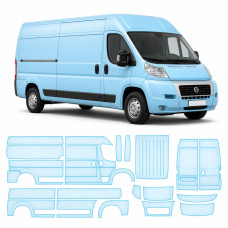Антигравійна захисна бронеплівка за лекалами для Fiat Ducato III 2006- повний кузов