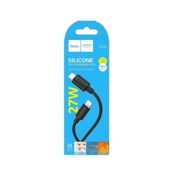 Кабель зарядки USB для Iphone Lightning HOCO X122 1 метр Черный