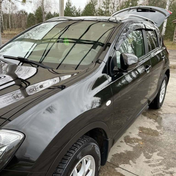 Дефлекторы окон ветровики Nissan Qashqai 2007-2014 скотч SunPlex (SP-S-76)
