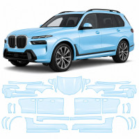 Антигравийная защитная бронепленка по лекалам для BMW X7 G07 2019-2022 - полный кузов