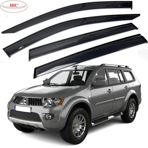 Дефлектори вікон вітровики HIC для Mitsubishi Pajero Sport 2009-2015 Оригінал (MI41)