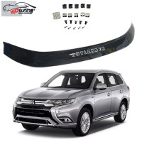 Дефлектор капоту мухобійка для Mitsubishi Outlander 2012-2021 Євро Кріплення (Vip Tuning) MSH25