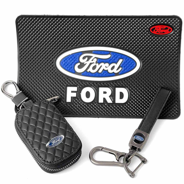 Автонабір №77 для Ford Килимок Брелок ремінцем з карабіном та чохол для автоключів