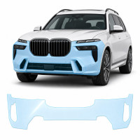 Антигравийная защитная бронепленка по лекалам для BMW X7 G07 facelift 2022- передний бампер