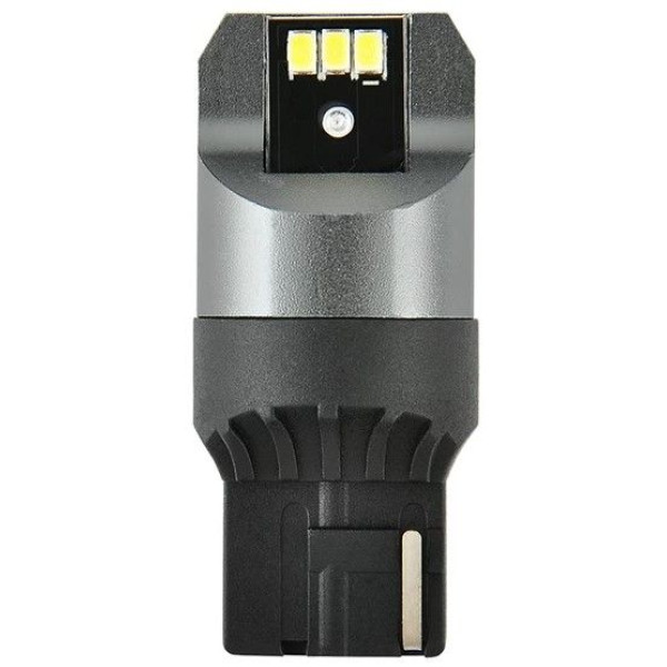 LED автолампа Brevia Power 12/24V T20 W21W 6x3020SMD 330Lm 6000K CANbus W3x16d 2 шт (10110X2)