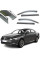 Дефлекторы окон ветровики Benke для Volkswagen Passat B9 Седан 2019-  Хром Молдинг Из Нержавеющей Стали 3D