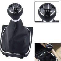 Ручка КПП с пыльником в сборе Модельная для Volkswagen Golf V / VI Jetta Bora 2003-2014 MK 5/6 (6 Скоростей) 1K0711113CG FXVW-08/6S