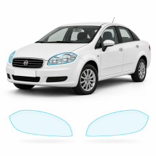 Антигравійна захисна бронеплівка за лекалами для Fiat Linea 323 2007-2018 - оптика (фари та ПТФ)