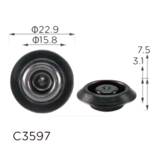 Заглушки дверей Honda 95551-15000 (C3597)