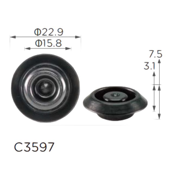 Заглушки дверей Honda 95551-15000 (C3597)