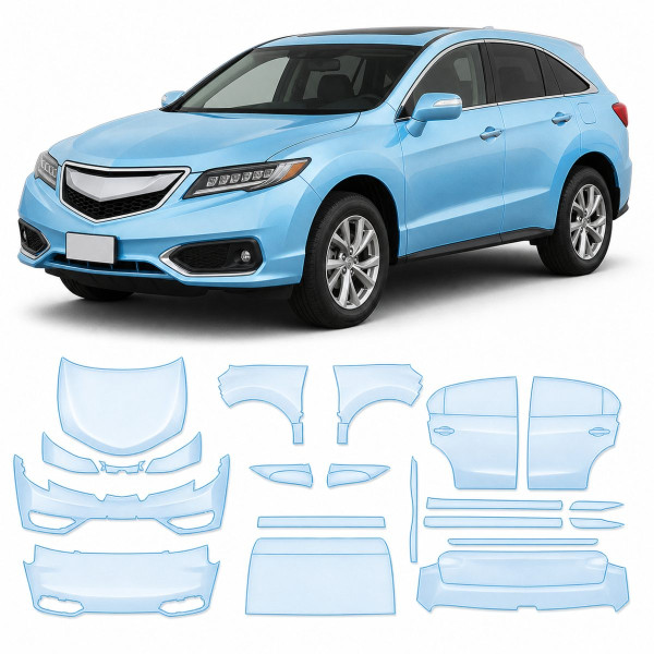 Антигравийная защитная бронепленка по лекалам для Acura RDX TX2/CDU facelift 2016-2018 - полный кузов