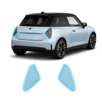 Антигравийная защитная бронепленка по лекалам для Mini Cooper Electric J01 2024- задние фонари стопы