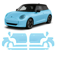 Антигравийная защитная бронепленка по лекалам для Mini Cooper Electric J01 2024- полный кузов