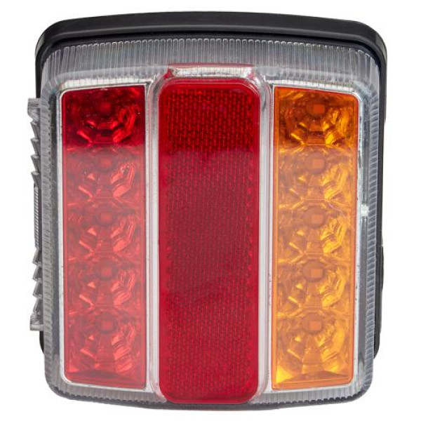 LED Задній ліхтар квадратний 6LED 12V 110х100х40 мм 2 шт (BL-64916)