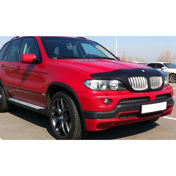 Дефлектор капоту мухобійка для BMW Х5 (Е53) 2000- 2004 /з обліц.радиат без вирізу під знак