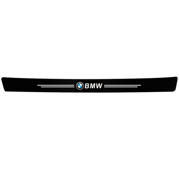 Захисна плівка на поріг багажника BMW карбон 1шт (90х7см)