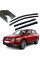Дефлектори вікон вітровики Benke для Volkswagen Tiguan Europe 2017- Антихром (Тенмний Молдинг Нержавіюча сталь 3D)