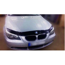 Дефлектор капоту мухобійка для BMW 5 серії (60 кузов) 2003-2010