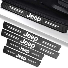 Захисна плівка накладка на пороги для Jeep Чорний Карбон 4 шт