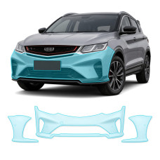 Антигравійна захисна бронеплівка за лекалами для Geely Coolray I facelift 2022- передній бампер
