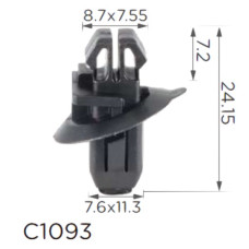 Кліпса кріплення молдингу Крила TOYOTA LEXUS (75393-60030 7539360030 15810) C1093