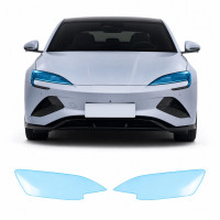 Антигравийная защитная бронепленка по лекалам для BYD Seal I 2022-2024 - оптика (фары и ПТФ)