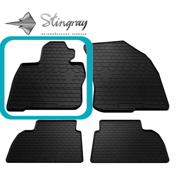 Водительский коврик в салон для Honda Civic Hatcхечбекack (5d) 2006-2011