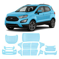 Антигравийная защитная бронепленка по лекалам для Ford EcoSport II facelift 2018-2023 - полный кузов
