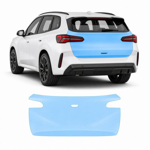 Антигравийная защитная бронепленка по лекалам для BMW X3 G45 2024- зона крышки багажника