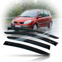 Дефлекторы окон ветровики HIC для Renault Scenic II / Grand Scenic 2003-2009 (REN06)