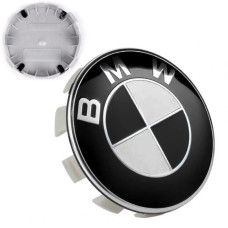 Ковпачки на титани BMW 68 / 65 мм Чорні 1 шт