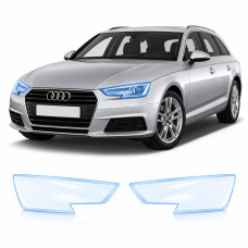 Антигравийная защитная бронепленка по лекалам для Audi A4 B9 2015-2019 - оптика (фары и ПТФ)