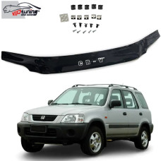 Дефлектор капоту мухобійка Honda CR-V 1995-2002 Євро Кріплення (Vip Tuning) HD07