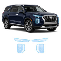Антигравийная защитная бронепленка по лекалам для Hyundai Palisade I 2019-2022 - оптика (фары и ПТФ)