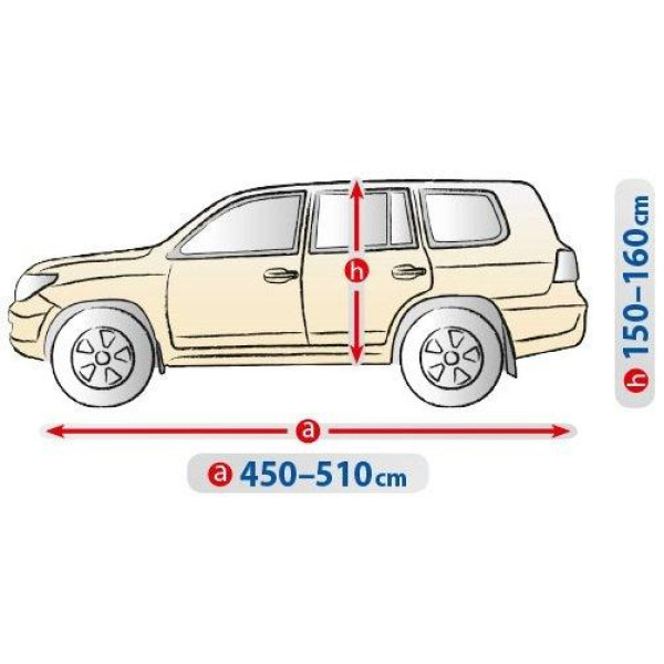 Тент автомобильный для Джипа Минивена Kegel-Blazusia SUV XL 510 х 160 См Basic Garage (5-3969-241-3021)