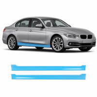 Антигравийная защитная бронепленка по лекалам для BMW 3 Series F30 facelift 2015-2019 - нижняя зона кузова пороги