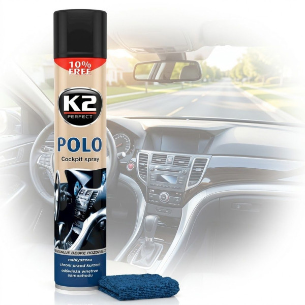 Полироль торпеды спрей K2 Polo Fahren (Новая машина) 750 мл (K20134)