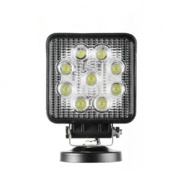 Додаткова LED фара Лідер / 110x110x50 mm / 27W / 3W * 9 / 10-30V / Ближнє світло 1 шт