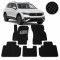Коврики в салон EVA для Volkswagen Tiguan II USA Allspace 2015- с подпятником Черные-Чорний кант 5 шт