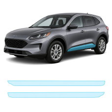 Антигравійна захисна бронеплівка за лекалами для Ford Escape (US) IV 2020-2022 - нижня зона кузова пороги