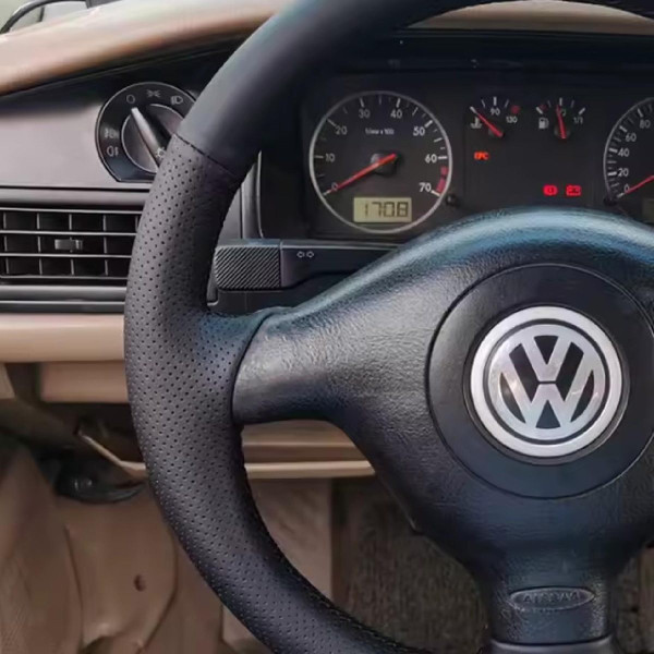 Чохол Обплетення Керма для Volkswagen Passat B5 / Golf 4 / Fabia I 1996-2005 Шкіра (Модельна Викрійка)