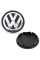 Ковпачки заглушки на литі диски Volkswagen 56/52 мм Чорні 1 шт (6CD601171)