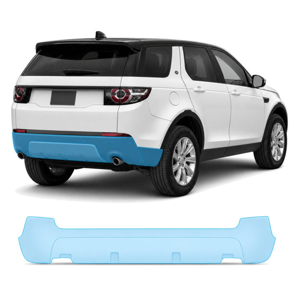 Антигравийная защитная бронепленка по лекалам для Land Rover Discovery Sport L550 2014-2019 - задний бампер