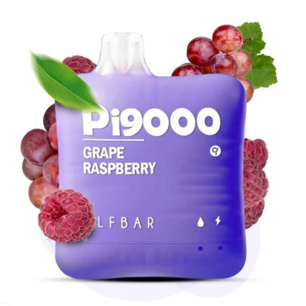 Elf Bar Pi9000 18 ml Grape Raspberry Виноград Малина