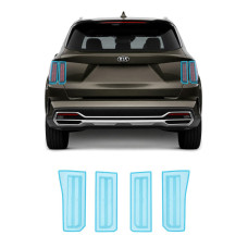 Антигравийная защитная бронепленка по лекалам для Kia Sorento MQ4 2020-2023 - задние фонари стопы