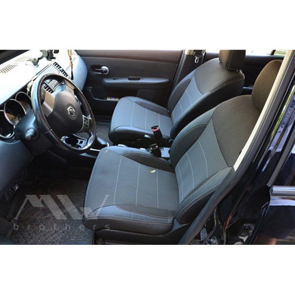 Авточохли модельні MW Brothers для Nissan Tiida (рейстайлінг) з 2010