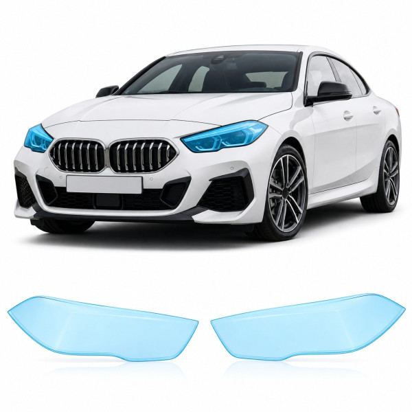 Антигравийная защитная бронепленка по лекалам для BMW 2 Series Gran Coupe F44 2019-2024 - оптика (фары и ПТФ)