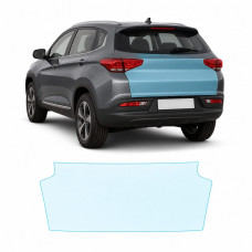 Антигравийная защитная бронепленка по лекалам для Chery Tiggo 7 I 2016-2020 - зона крышки багажника