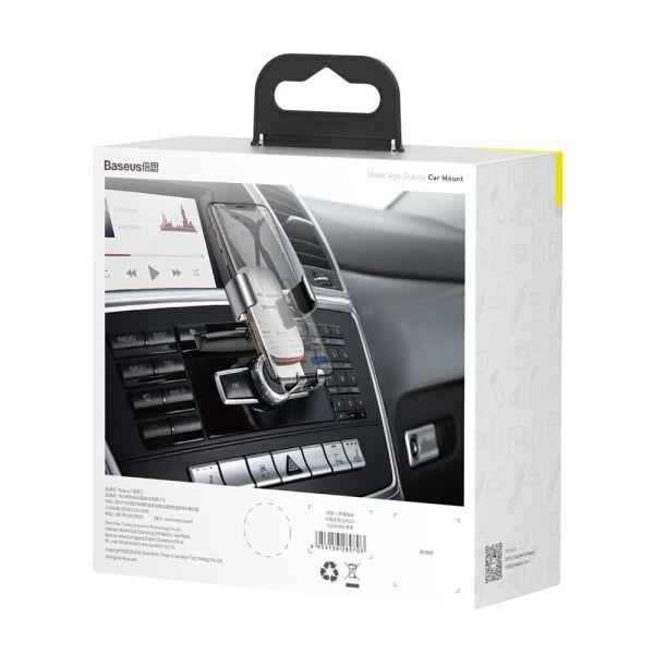 Автодержатель для телефона Baseus Metal Age Gravity Car Moun black (SUYL-D)